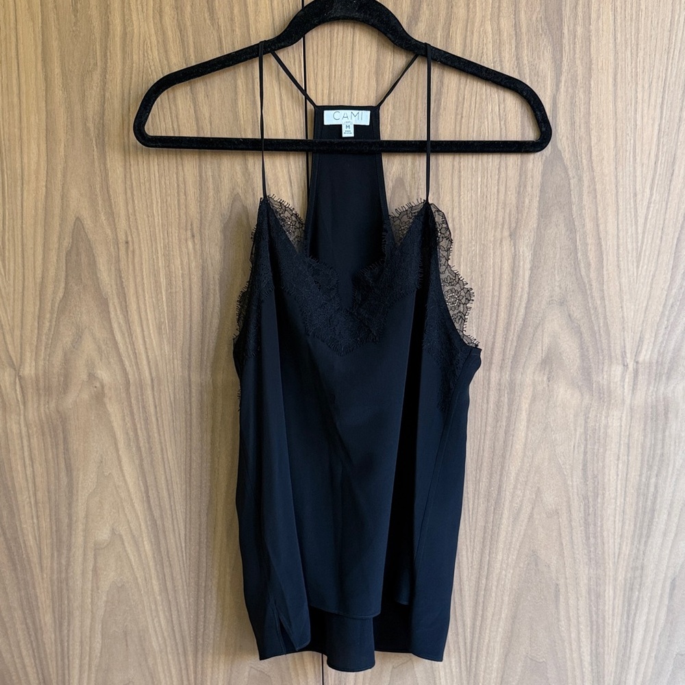 Cami NYC Black Silk Cami - Picture 3 of 6